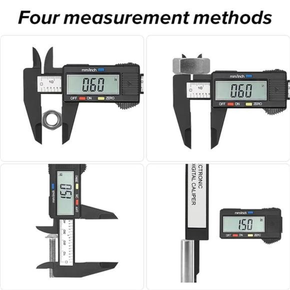 Electronic Digital Caliper, Plastic Vernier Caliper, Micrometer Ruler - Picture 4 of 6